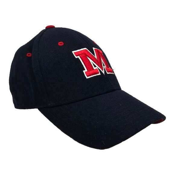 Ole Miss Rebels Fitted Cap Size 6 7/8 Zephyr Wool Blend Baseball Embroidered Hat - Picture 3 of 9